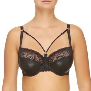 ❤️Lauma Lingerie Black Muse Non-Padded Strappy Bra size 34C NWT